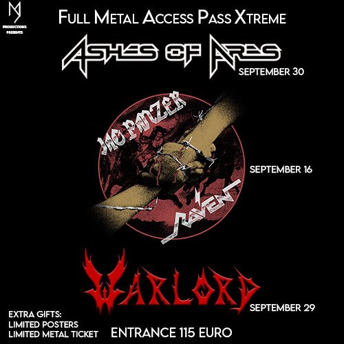 JAG PANZER, WARLORD & ASHES OF ARES FULL METAL ACCESS PASS XTREME